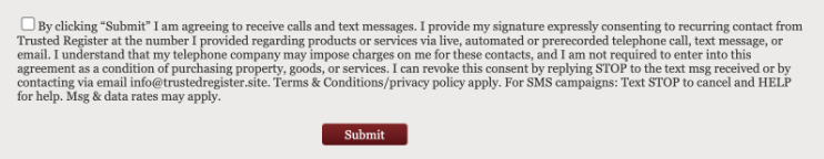 Opt in forms