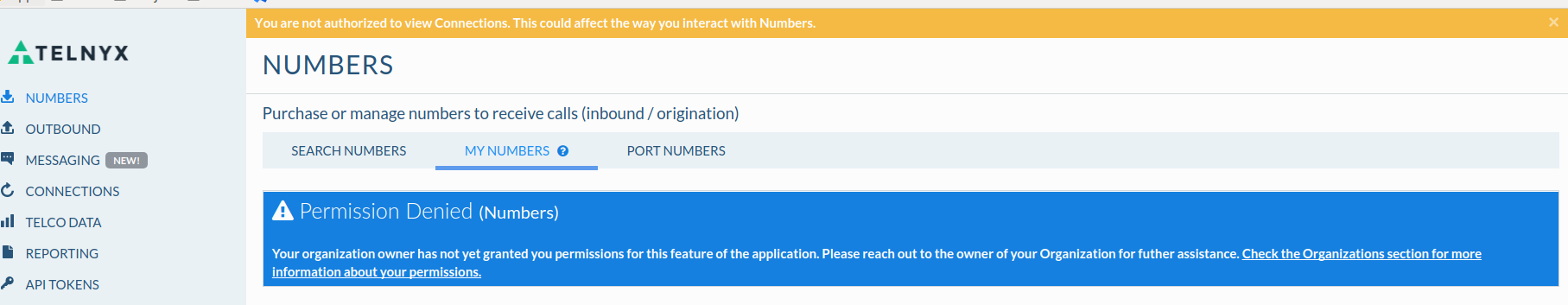 Permission Denied Example picture. 