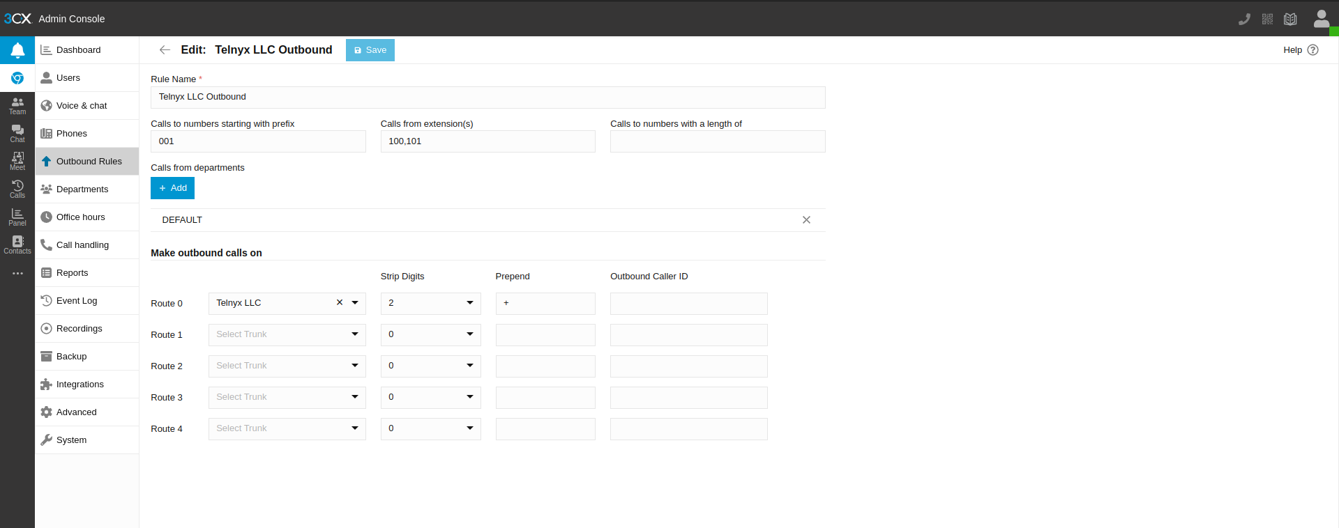 Advanced -> Event Logs section.