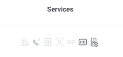 Services section.