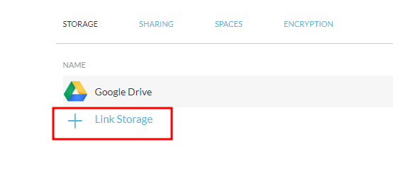 Link storage section. 