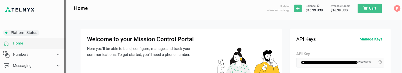 Mission Control Portal.
