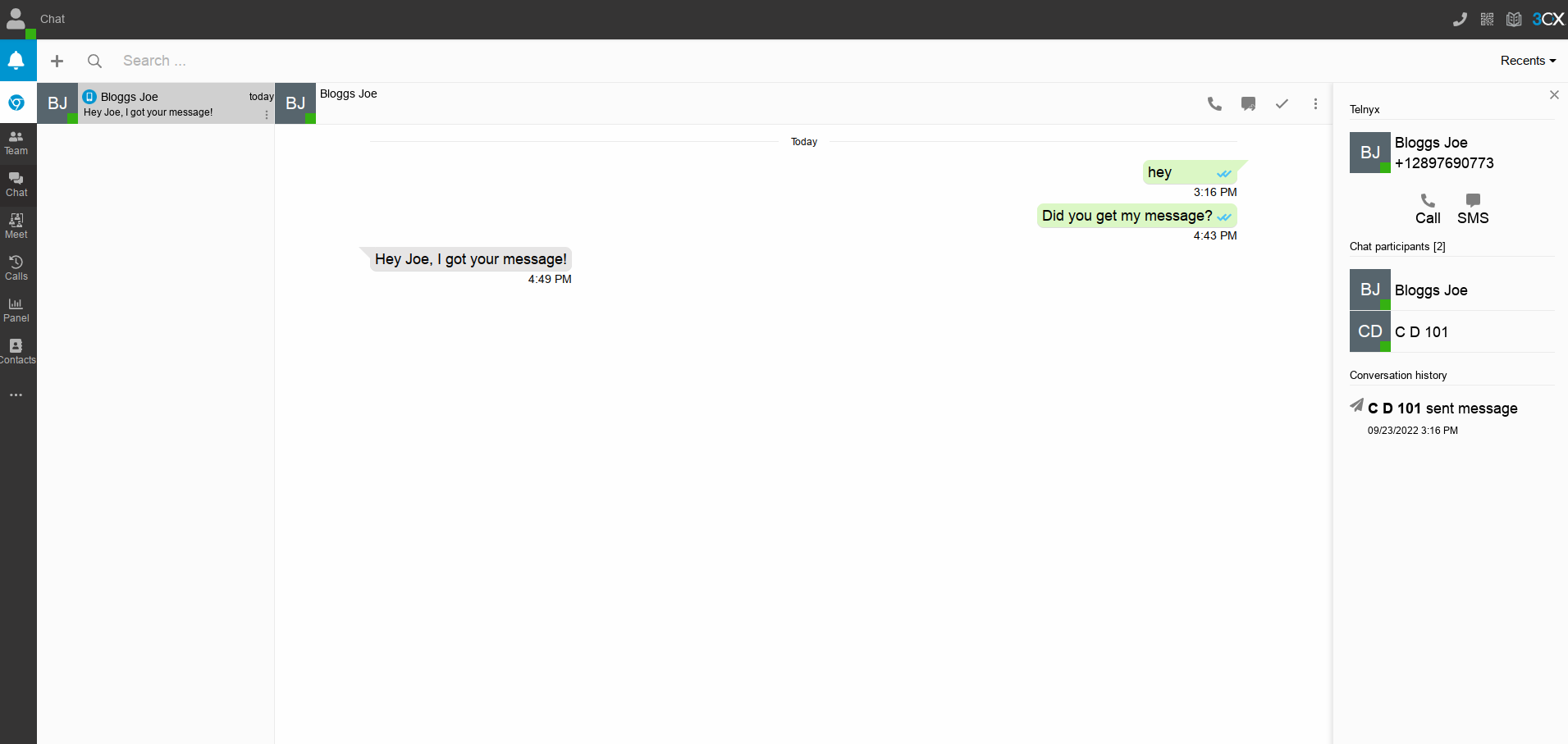 Receiving a response