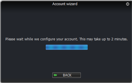 Zoiper's Connection to Telnyx loading. 
