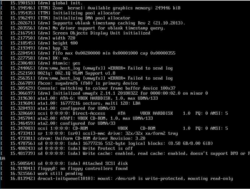 Installer in action. 