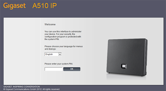 System PIN addition section. 