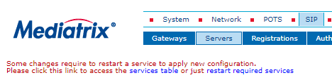 Restart Required Services section. 