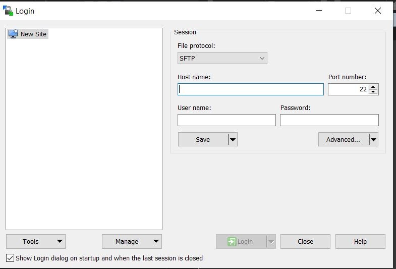 Modal for configuration.