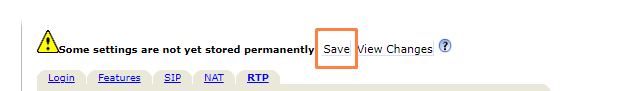 RTP Identity Settings field. 