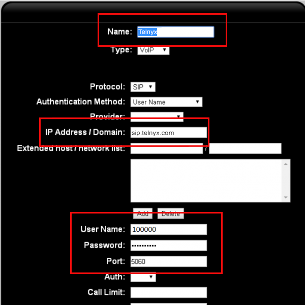 Positron PBX portal.