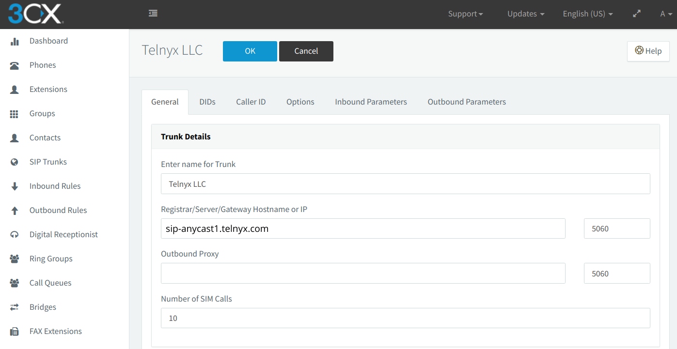 3CX Dashboard. 